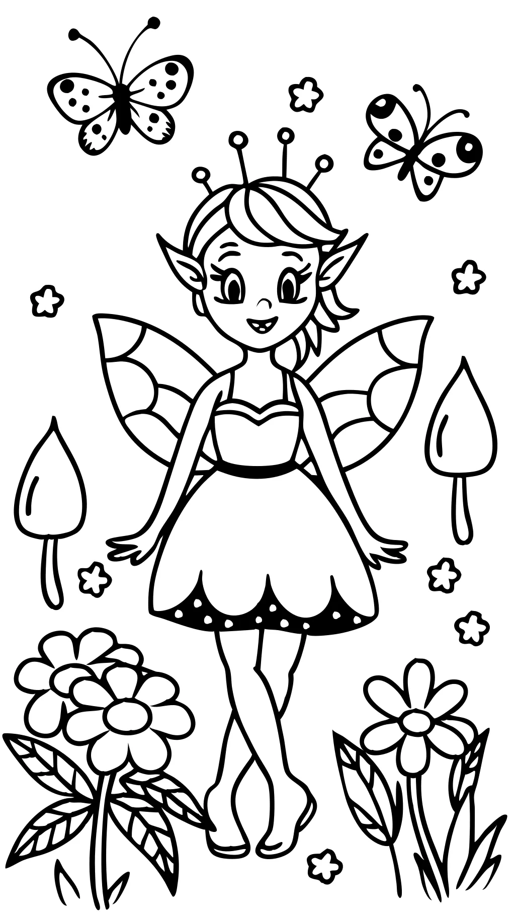 fairy free printable coloring pages